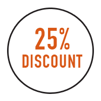 25% discount